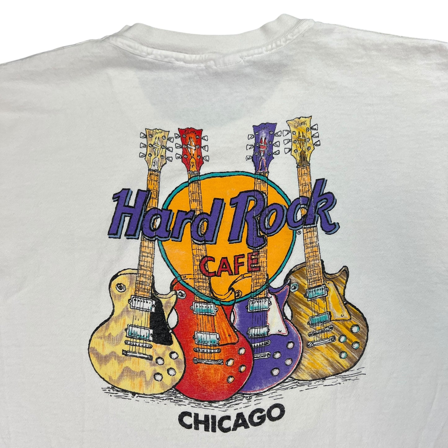 Vintage 90s Hard Rock Cafe Chicago Guitars tee (XL)