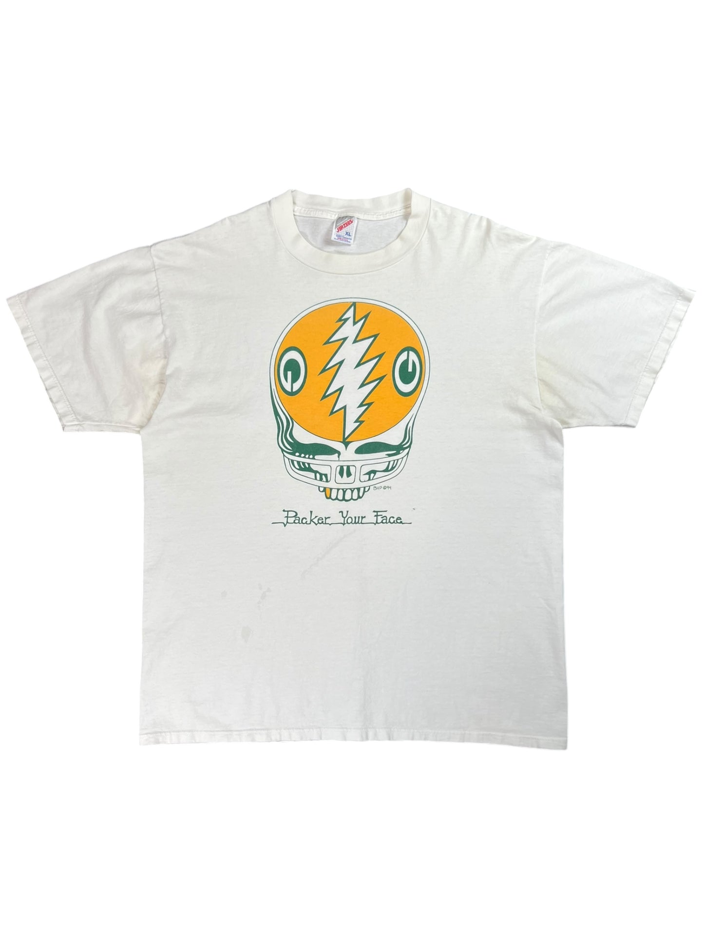 Vintage 1994 Grateful Dead Green Bay Packers steal your face tee (XL)