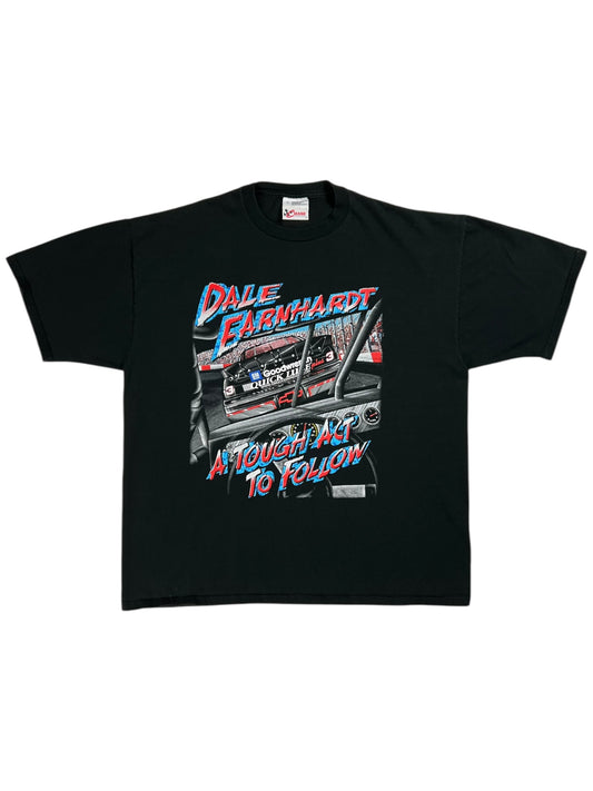 Vintage 90s NASCAR Dale Earnhardt A Tough Act To Follow racing tee (XL)