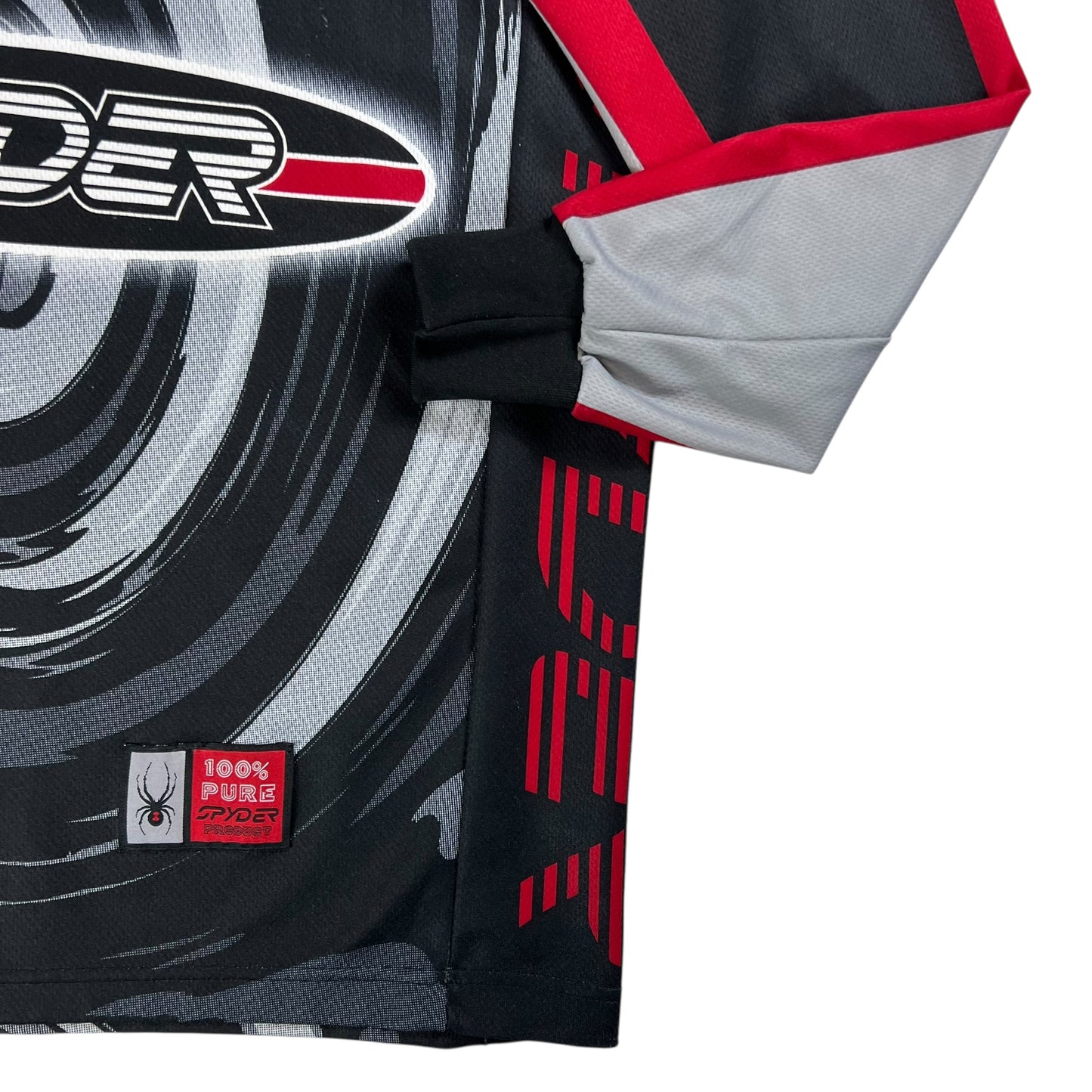 Vintage 90s Spyder all over print BMX jersey shirt (L)