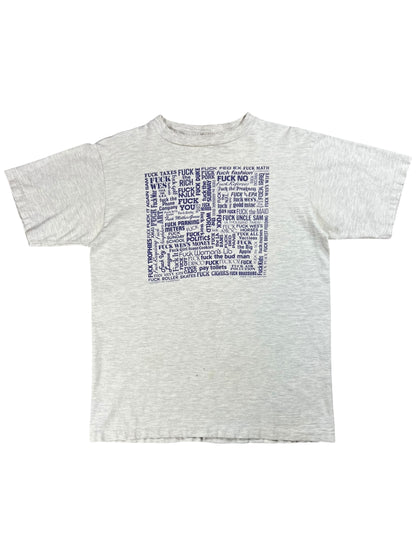 Vintage 80s Fuck everything raunchy tee (M)