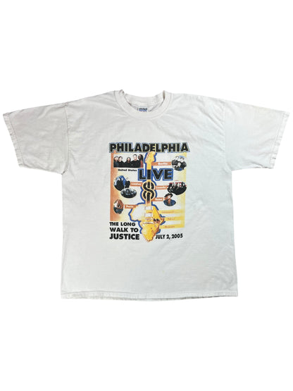 Vintage 2005 Live Aid Philadelphia Museum of Art band concert tee (XL)
