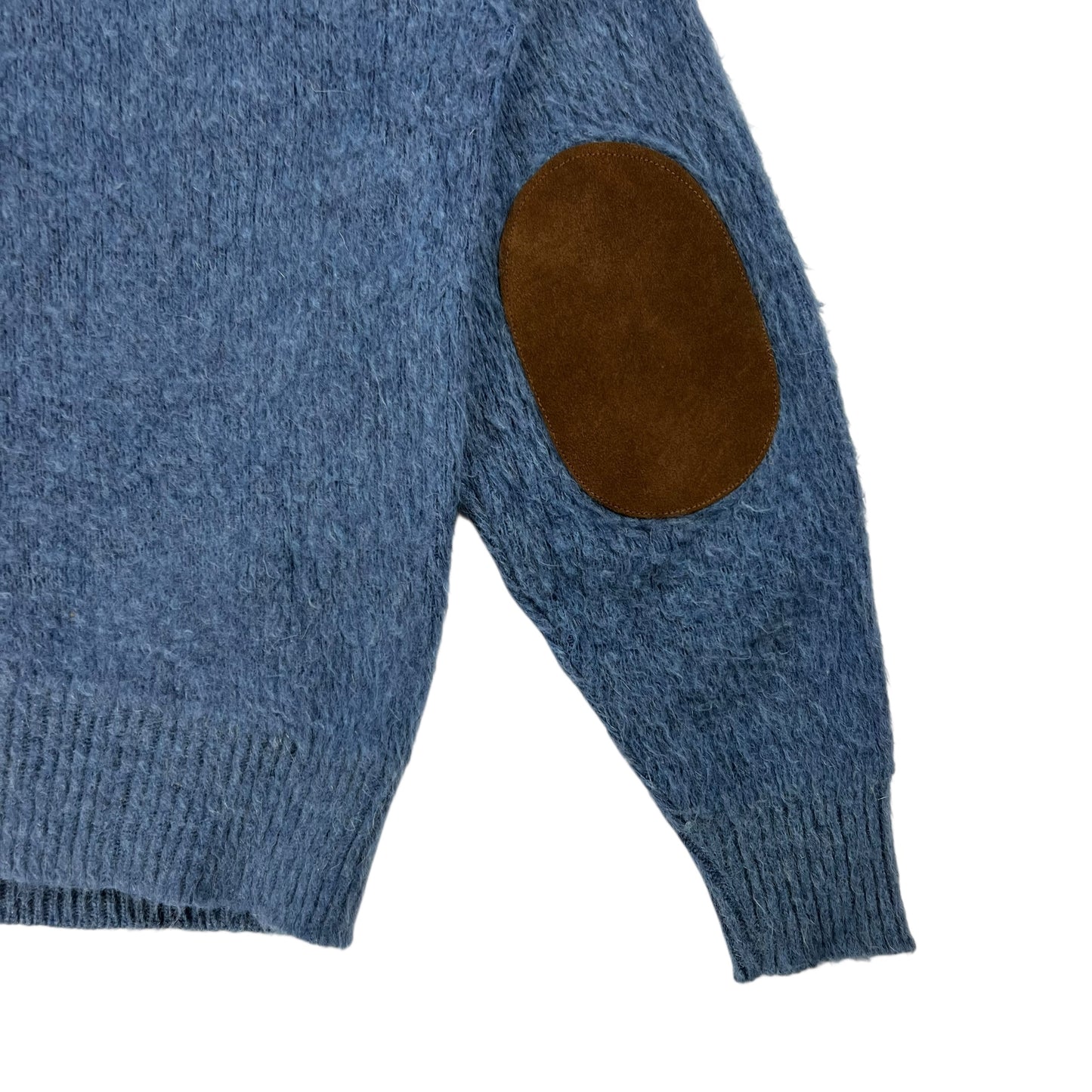 Vintage 1970s Sportswear blue mohair cardigan sweater (L)
