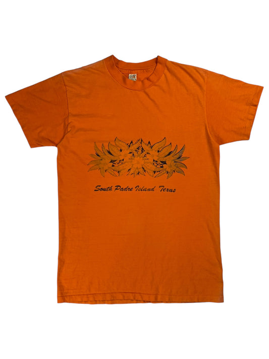 Vintage 1970s Hanes South Padre Island Texas faded tee (L)