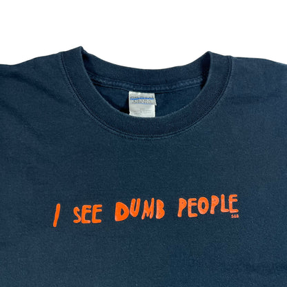 Vintage Y2K “I SEE DUMB PEOPLE” long sleeve shirt (XXL)