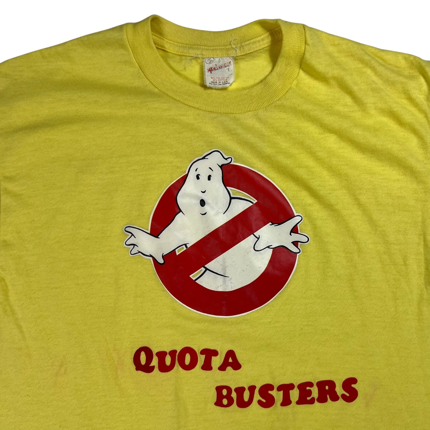 Vintage 80s Quota Busters Ghostbusters parody tee (M)