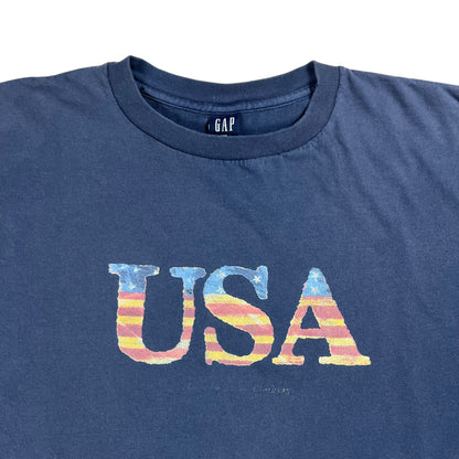 Vintage 90s GAP USA faded navy tee (XXL)