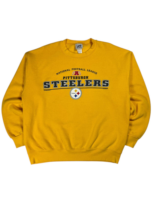 Vintage 2001 Pittsburgh Steelers yellow crewneck (L)