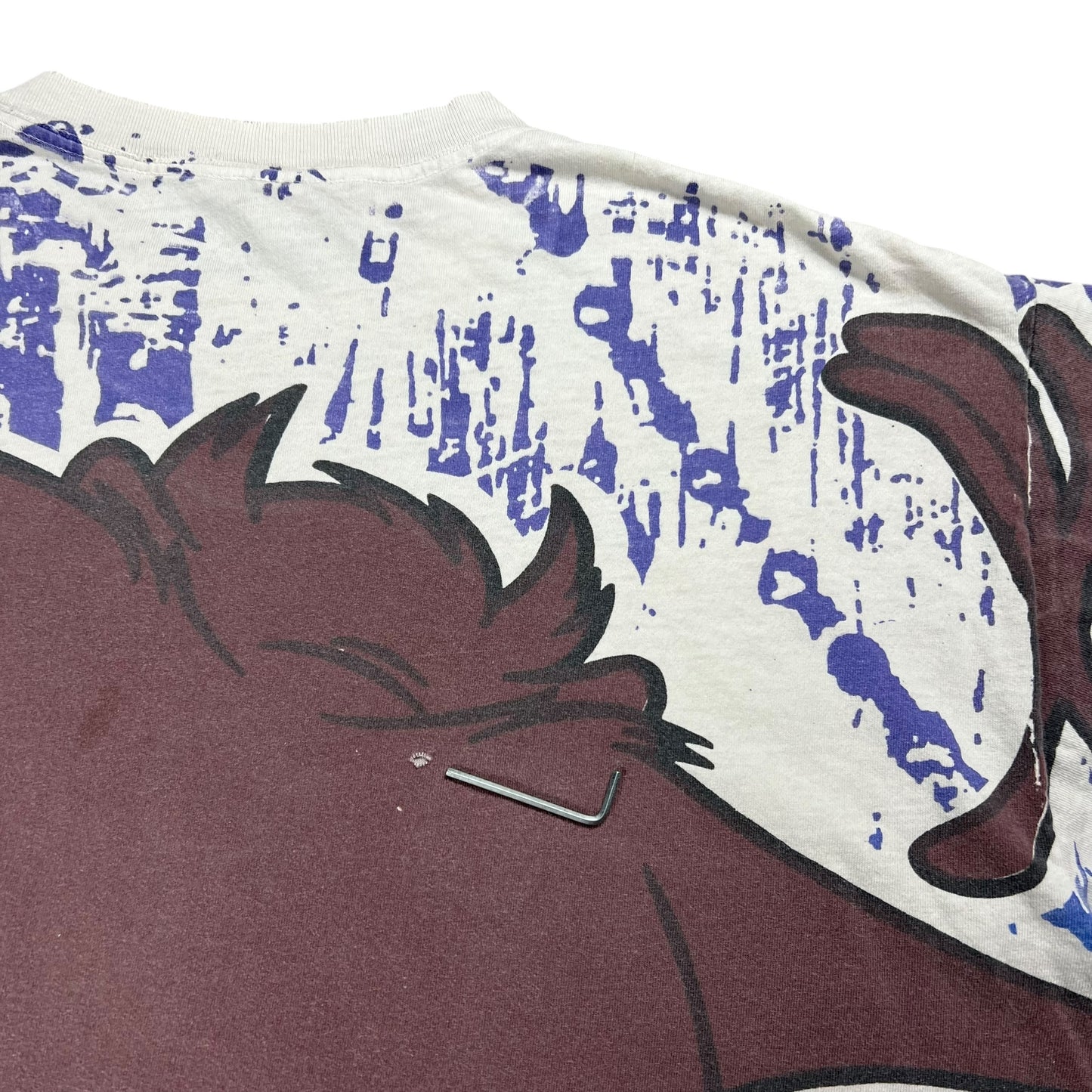 Vintage 1993 Looney Tunes Taz Tasmanian Devil all over print tee (XXL)