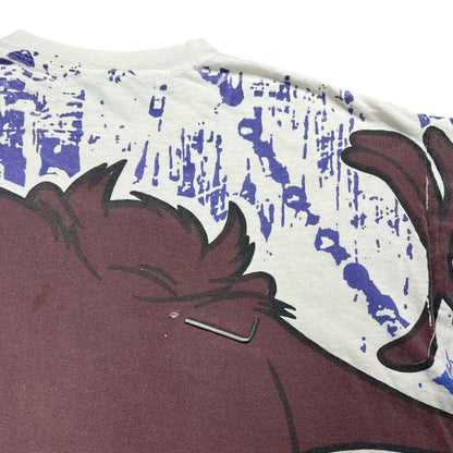 Vintage 1993 Looney Tunes Taz Tasmanian Devil all over print tee (XXL)