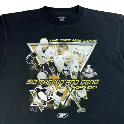Vintage 2007 Pittsburgh Penguins Sidney Crosby Evgeni Malkin tee (XL)