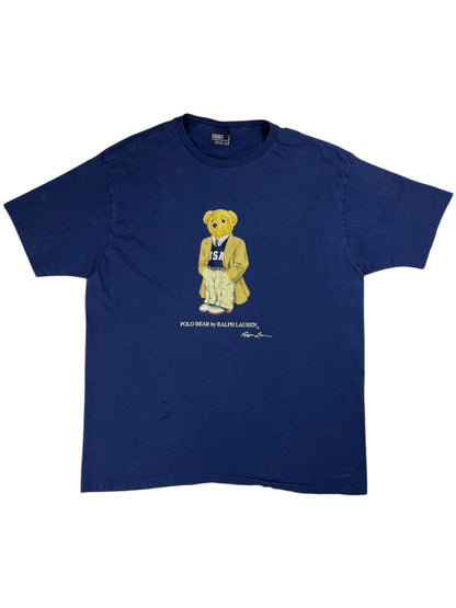 Vintage 90s Ralph Lauren Polo Bear faded tee (L)