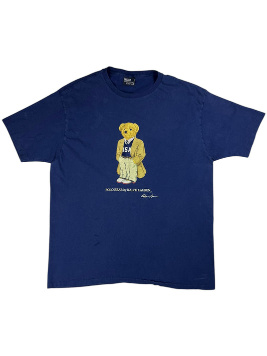 Vintage 90s Ralph Lauren Polo Bear faded tee (L)