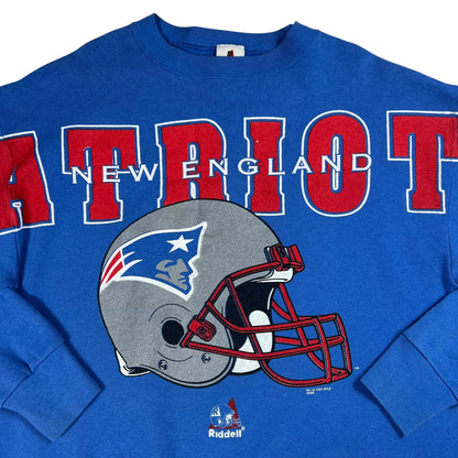 Vintage 1997 Riddell New England Patriots spell out crewneck (L)