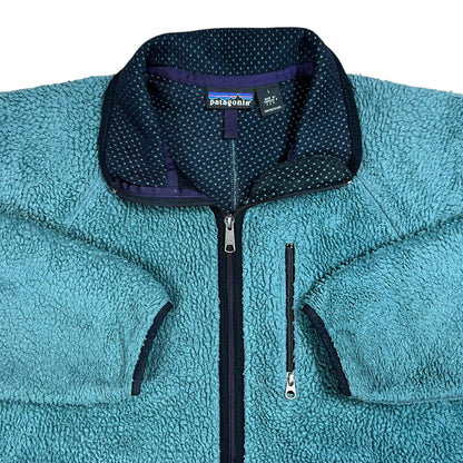 Vintage 1996 Patagonia Deep Pile Retro Cardigan Green fleece jacket (L)