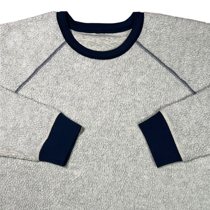 Patagonia reversible shearling deep pile oatmeal fleece crewneck (L)