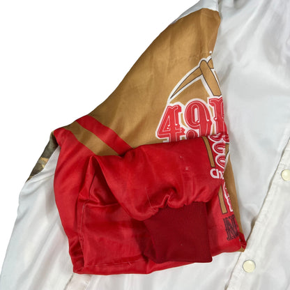 Vintage 90s Chalk Line San Francisco 49ers Miner Fanimation AOP jacket (XL)