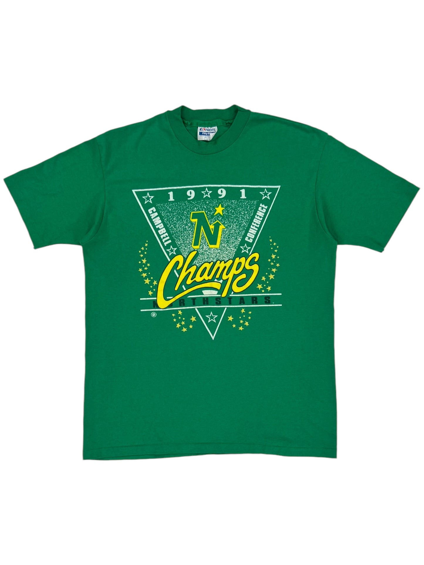 Vintage 1991 Minnesota North Stars champs tee (L)