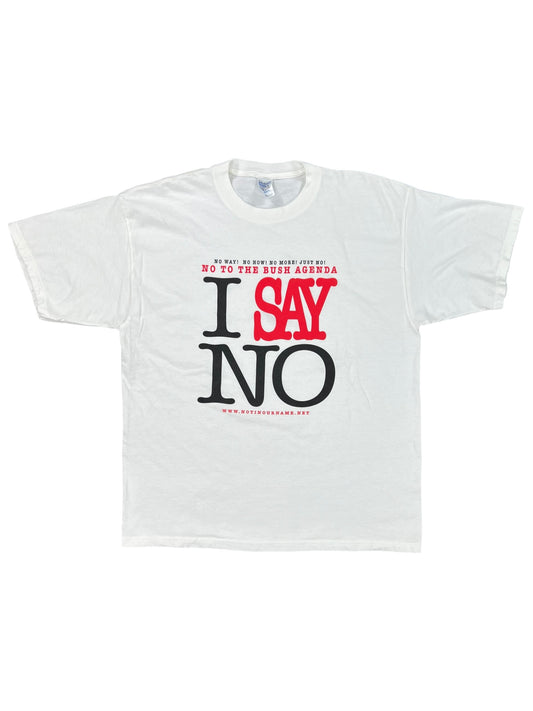 Vintage Y2K I Say No To The Bush Agenda tee (XL)