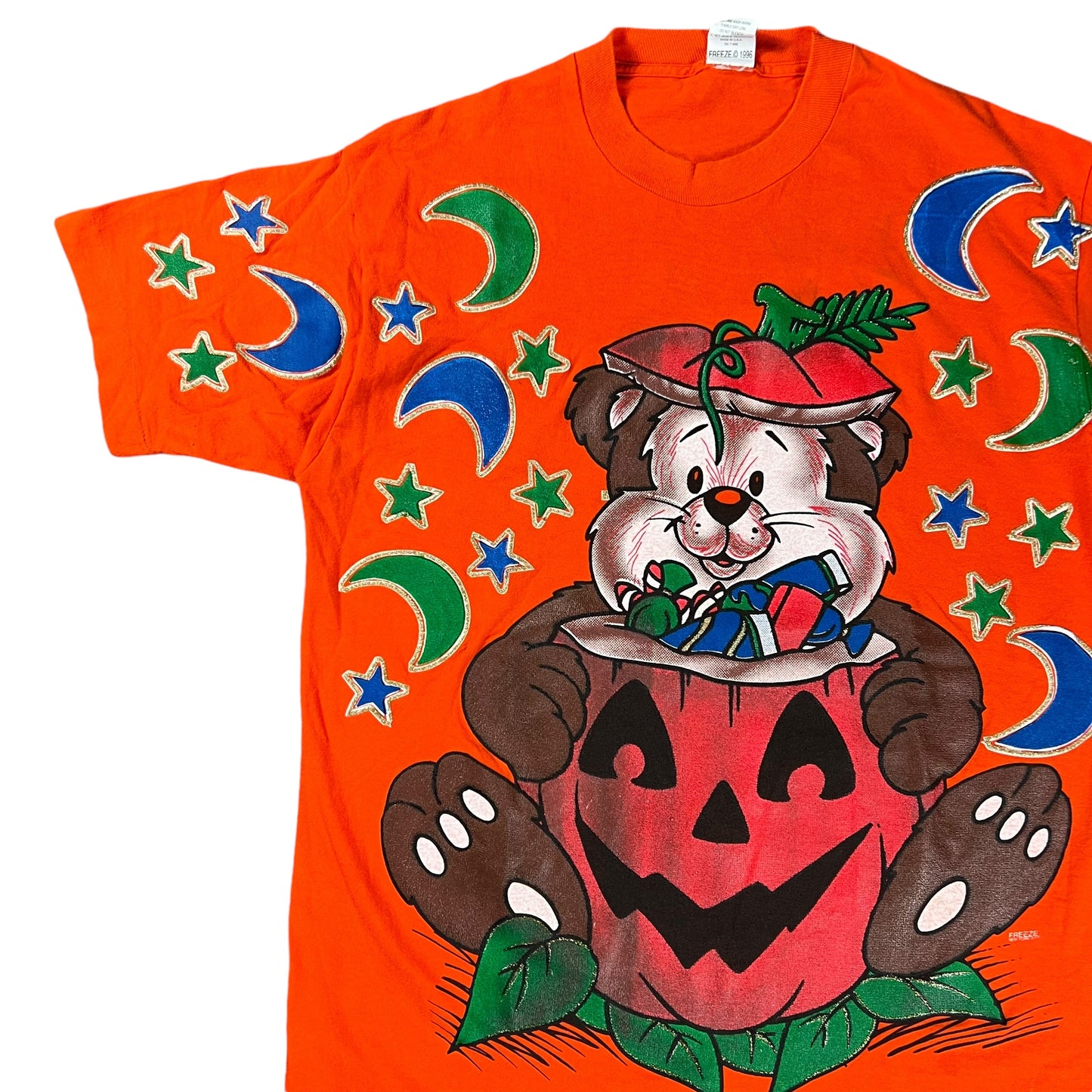 Vintage 1996 Freeze Halloween all over print tee (L)