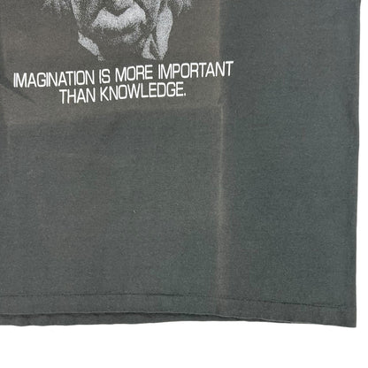 Vintage 90s Albert Einstein Imagination faded tee (XL)