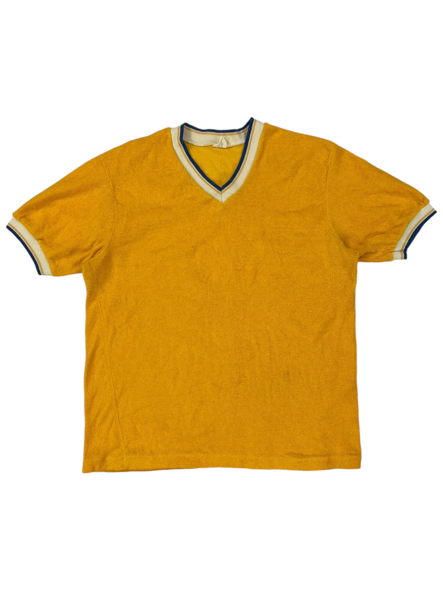 Vintage 1960s terry cloth ringer tee (M)