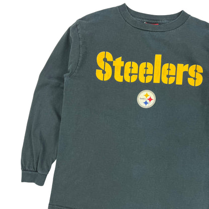 Vintage Y2K Pittsburgh Steelers NFL long sleeve print shirt (S)