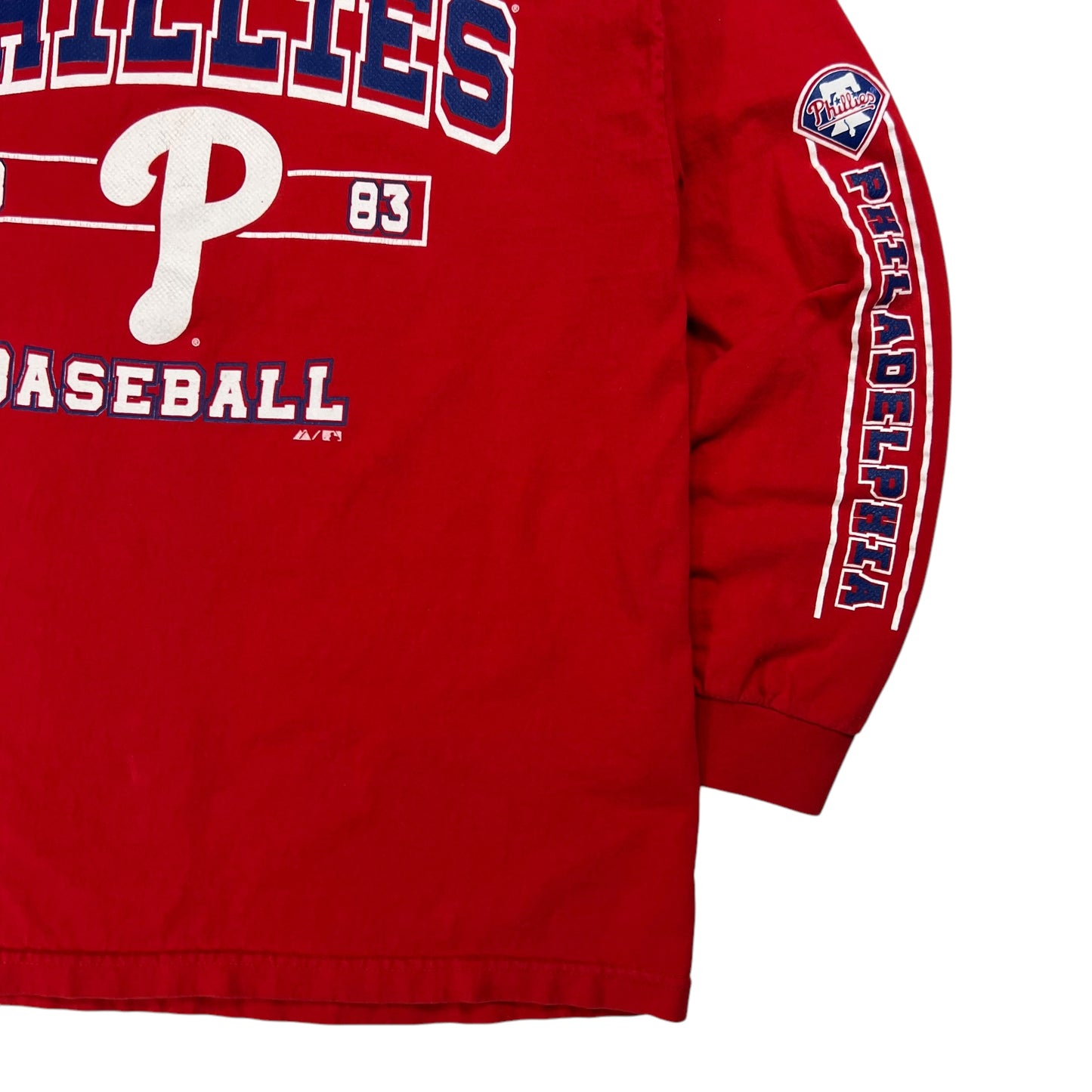 Vintage Y2K Majestic Philadelphia Phillies long sleeve print shirt (XL)