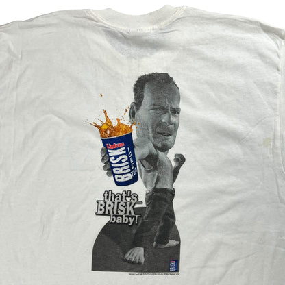 Vintage 90s Bruce Willis Diehard Brisk Lipton promo tee (XL)