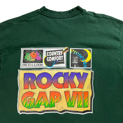 Vintage 90s Rocky Gap Music Festival Fruit of the loom tee shirt shirt (L)