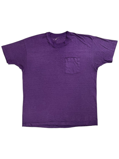 Vintage 80s Purple faded pocket tee (XL)