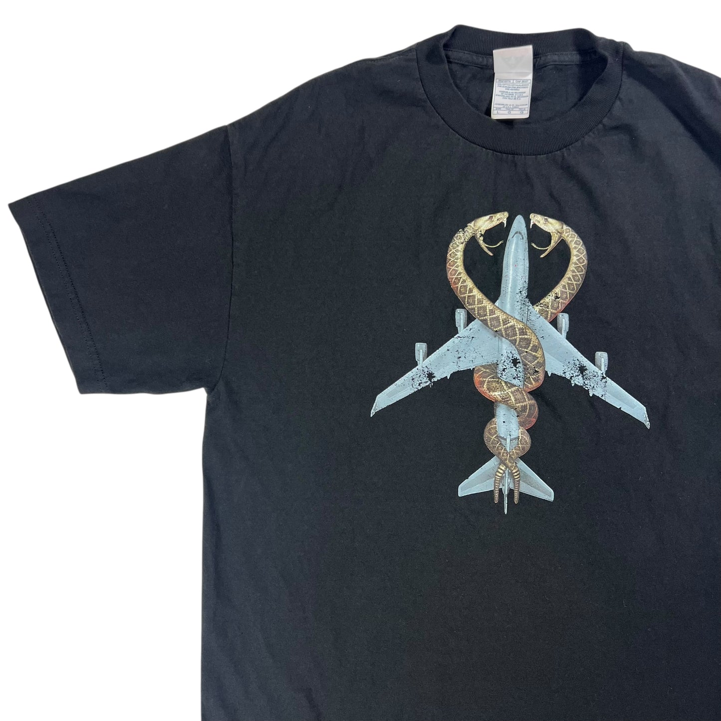 Vintage 2007 Snakes on a Plane Samuel L Jackson movie tee (L)