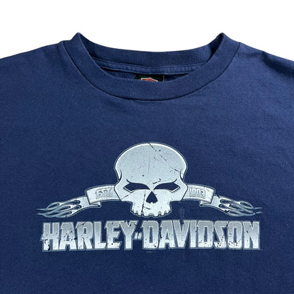 Vintage 2004 Harley Davidson Motorcycles skull tee (XL)