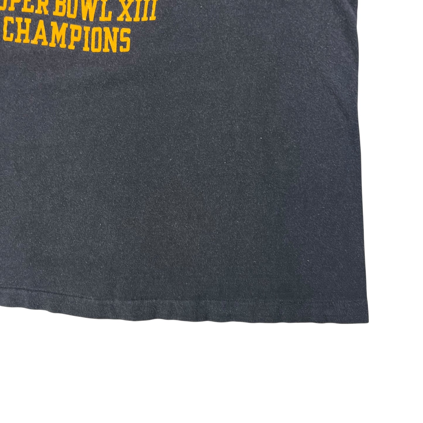 Vintage 1979 Champion blue bar Pittsburgh Steelers Super Bowl champs tee (L)