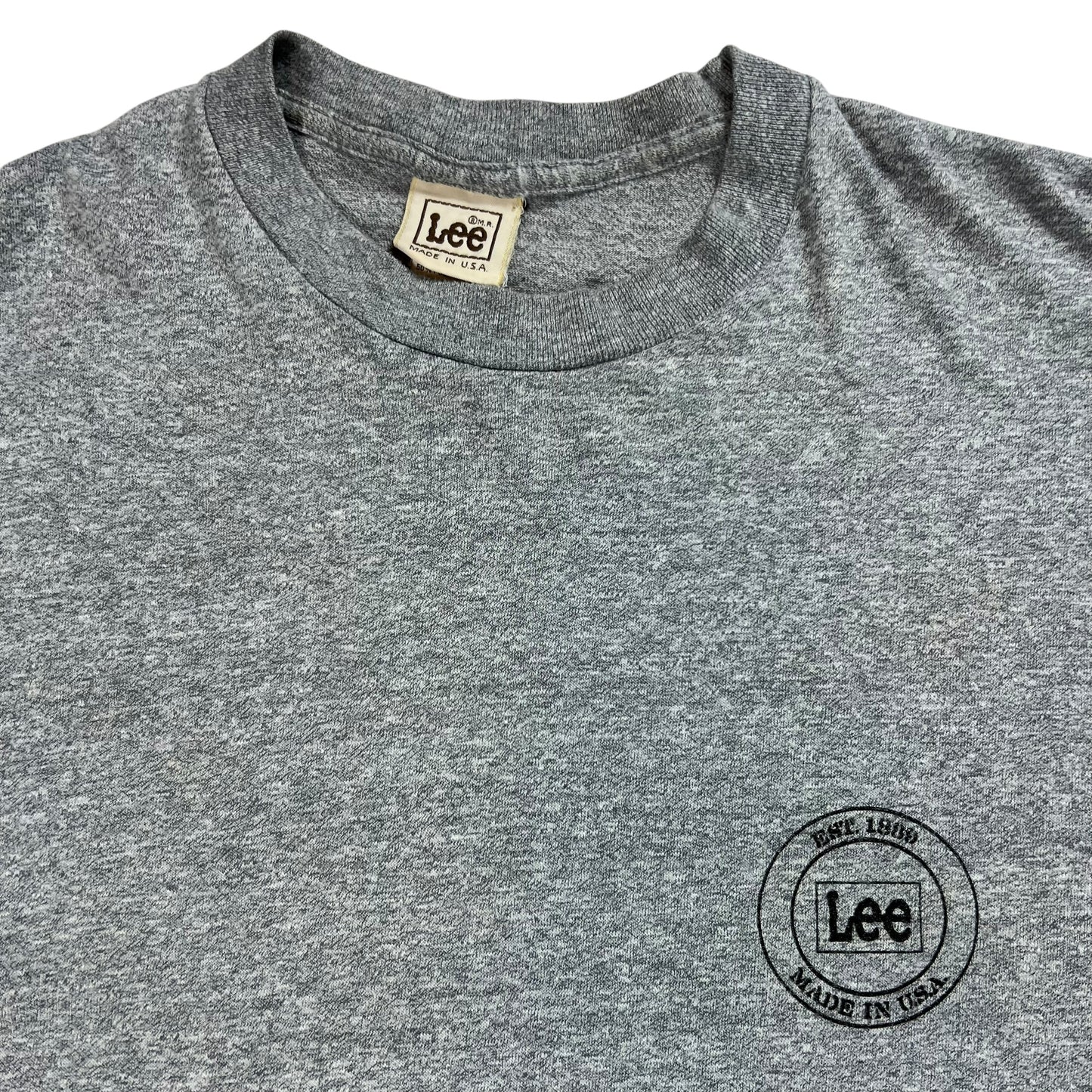 Vintage 80s Lee Made in USA logo shirt shirt tee (M)