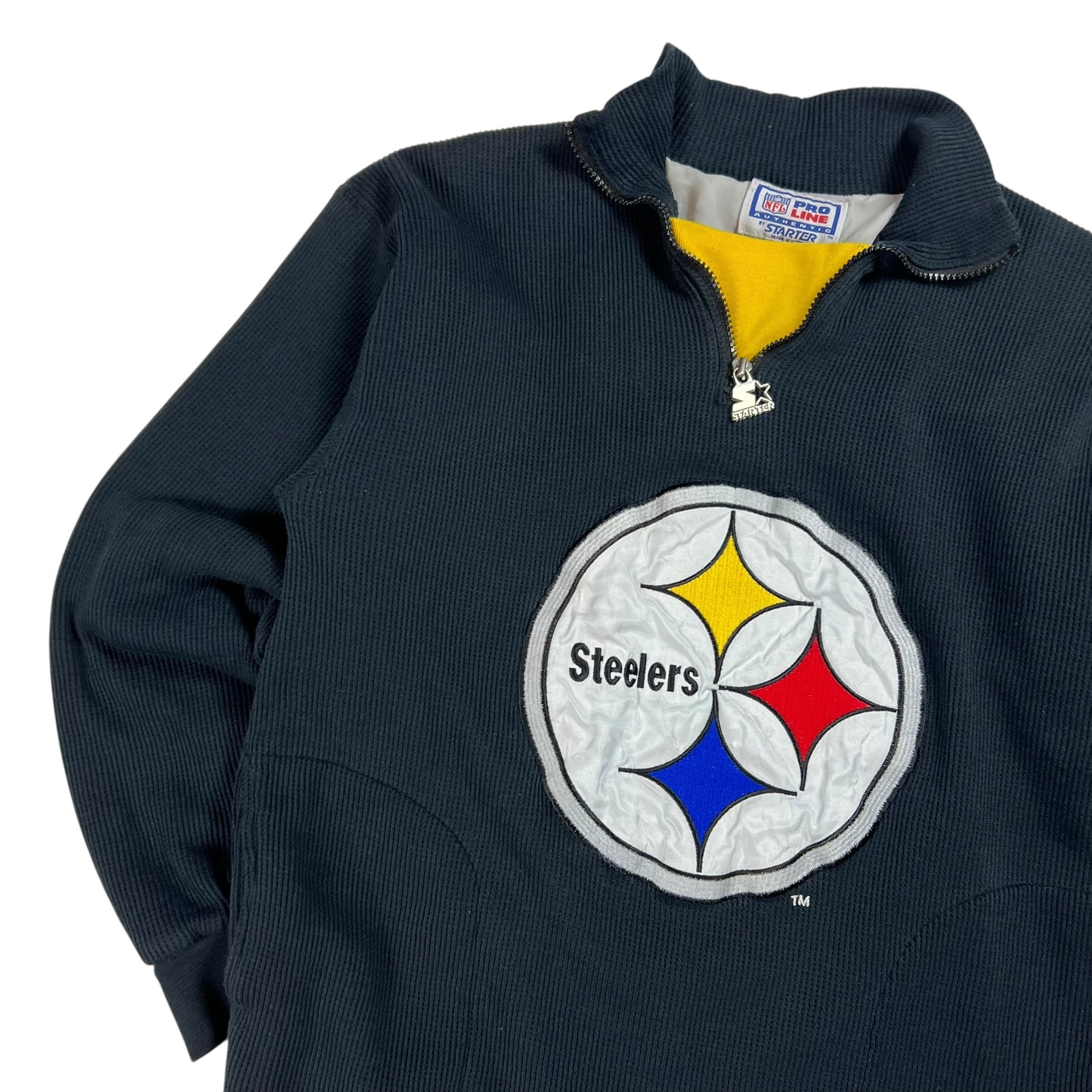 Vintage 90s Starter Pittsburgh Steelers 1/4 zip sweatshirt (M)