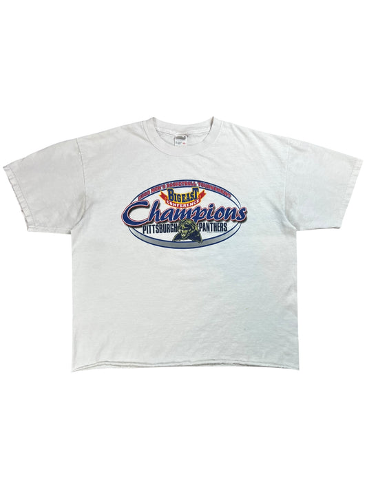 Vintage 2003 University of Pittsburgh Pitt Panthers Basketball Big East champions tee (XL)