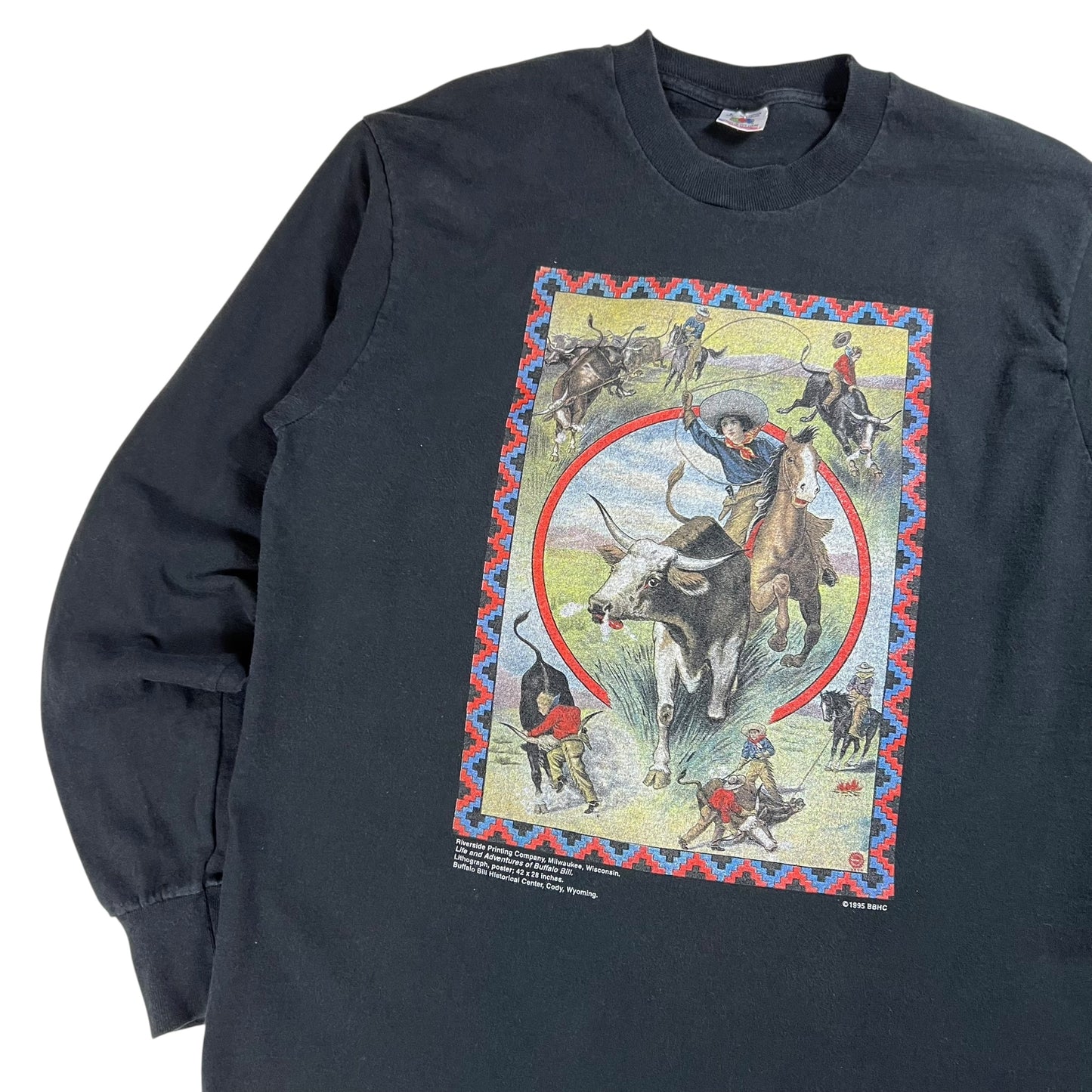 Vintage 1995 Life and Adventures of Buffalo Bill long sleeve shirt (L)