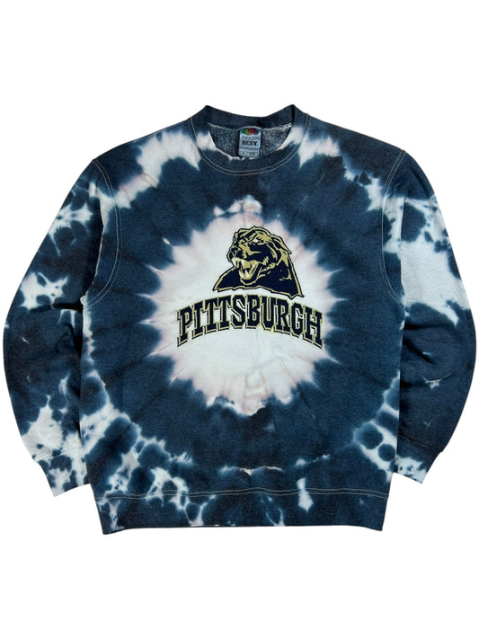 Vintage Y2K University of Pittsburgh Pitt Panthers tie dye crewneck (M)