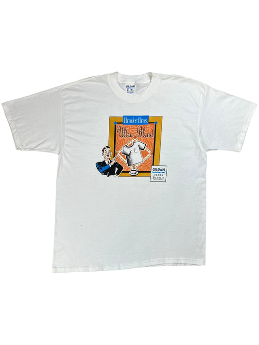 Vintage 90s Gildan Ultra Blend promo shirt shirt tee (XL)