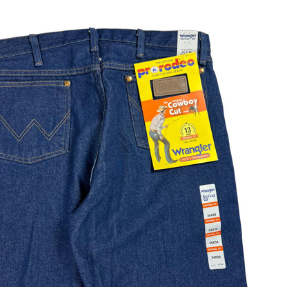 Vintage 90s Wrangler Pro Rodeo Cowboy Cut dark wash denim jeans (34x36) DS NWT