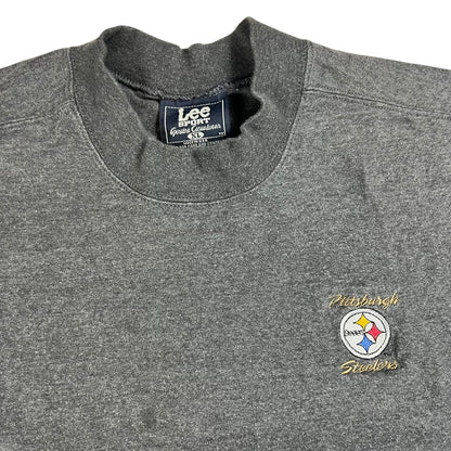 Vintage 90s Lee Pittsburgh Steelers long sleeve mock neck shirt (XL)