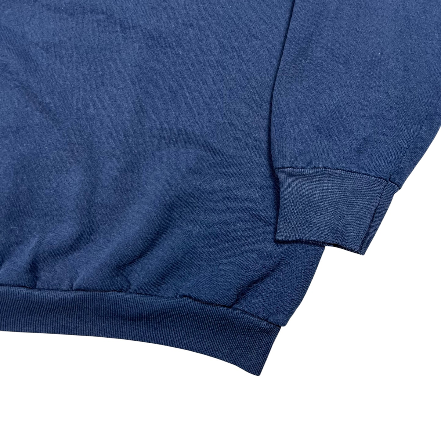 Vintage 80s Fruit of the loom faded navy blank crewneck (L)