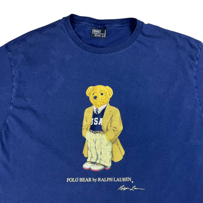 Vintage 90s Ralph Lauren Polo Bear faded tee (L)