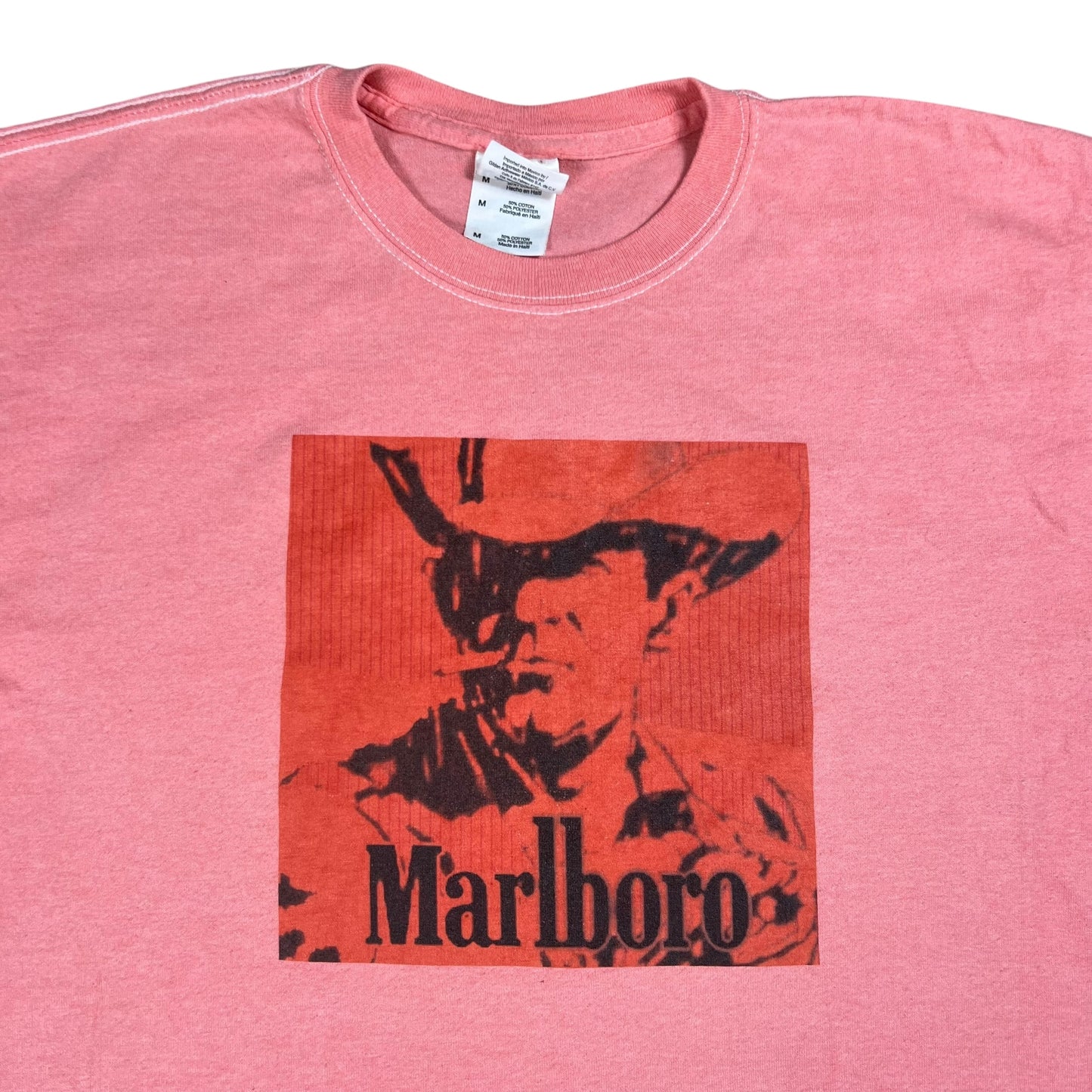Vintage Y2K Marlboro Man pink tee (M)