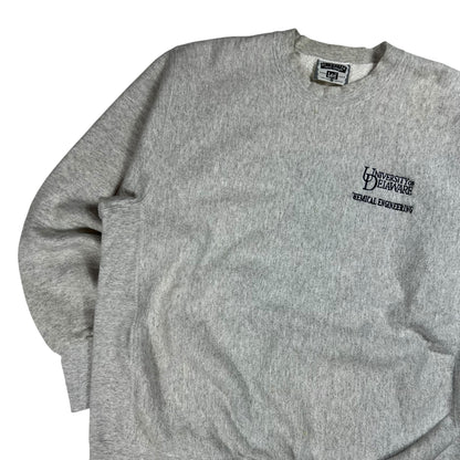 Vintage 90s Lee Cross Grains University of Delaware Chemical Engineering weave crewneck (L)