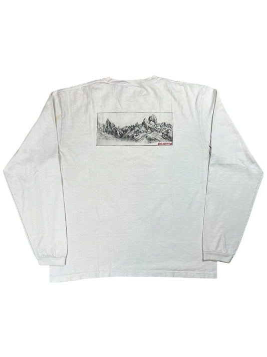 Vintage 90s Patagonia mountain long sleeve shirt (L)