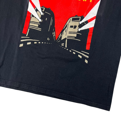 Vintage 1999 GIANT Paul Simon & Bob Dylan tour faded tee (L)