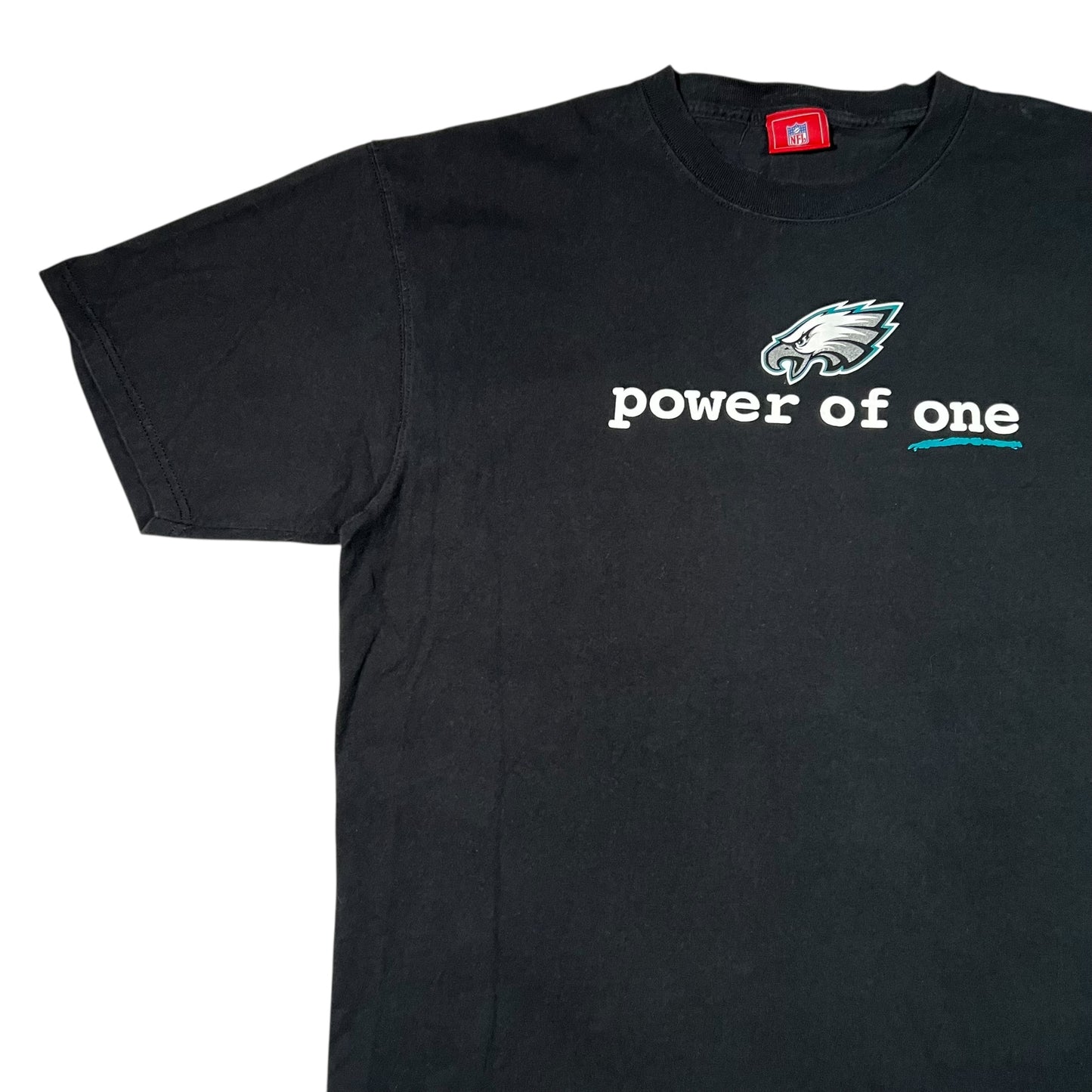 Vintage Y2K Philadelphia Eagles NFL power of one tee (XL)