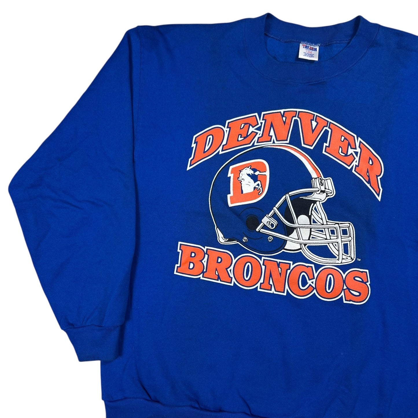 Vintage 90s Denver Broncos old logo crewneck (M/L)